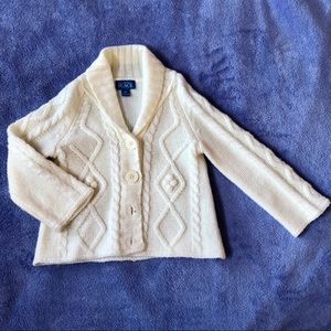EUC Children’s Place Girls Cardigan White Size 3T